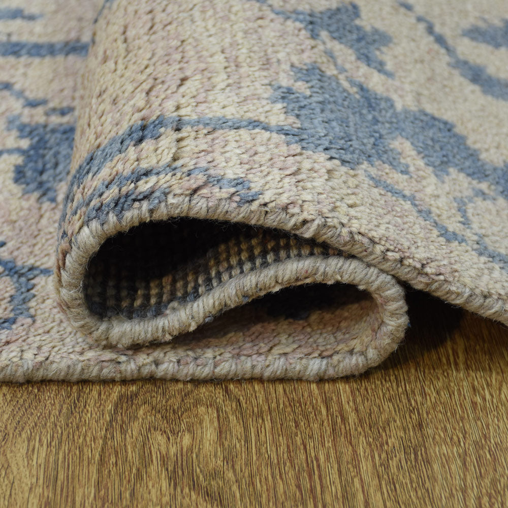 Bleu Hand Knotted Wool Rug