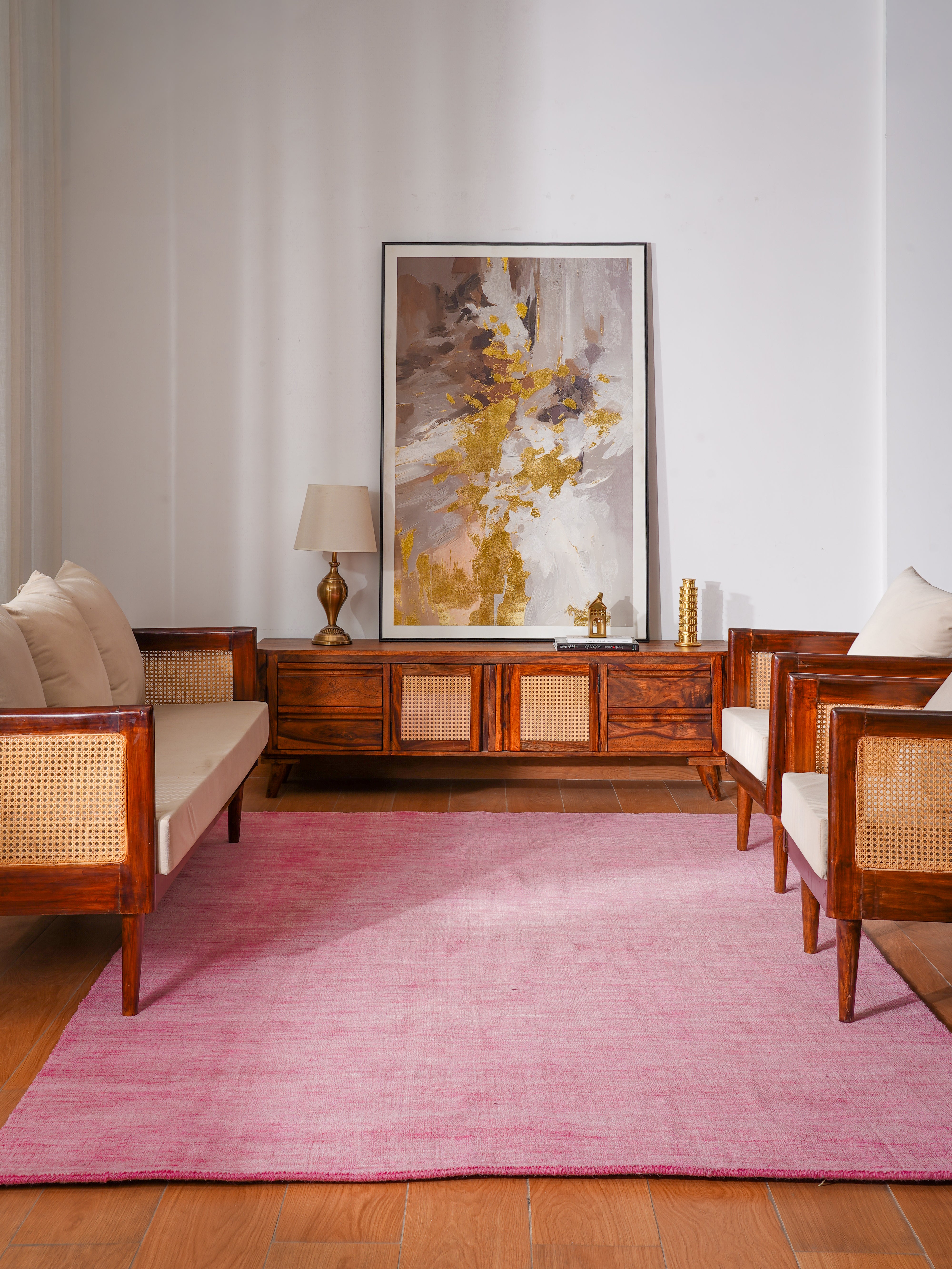 Luxury Hand-Knotted Solid Area Rug – Timeless Modern Design