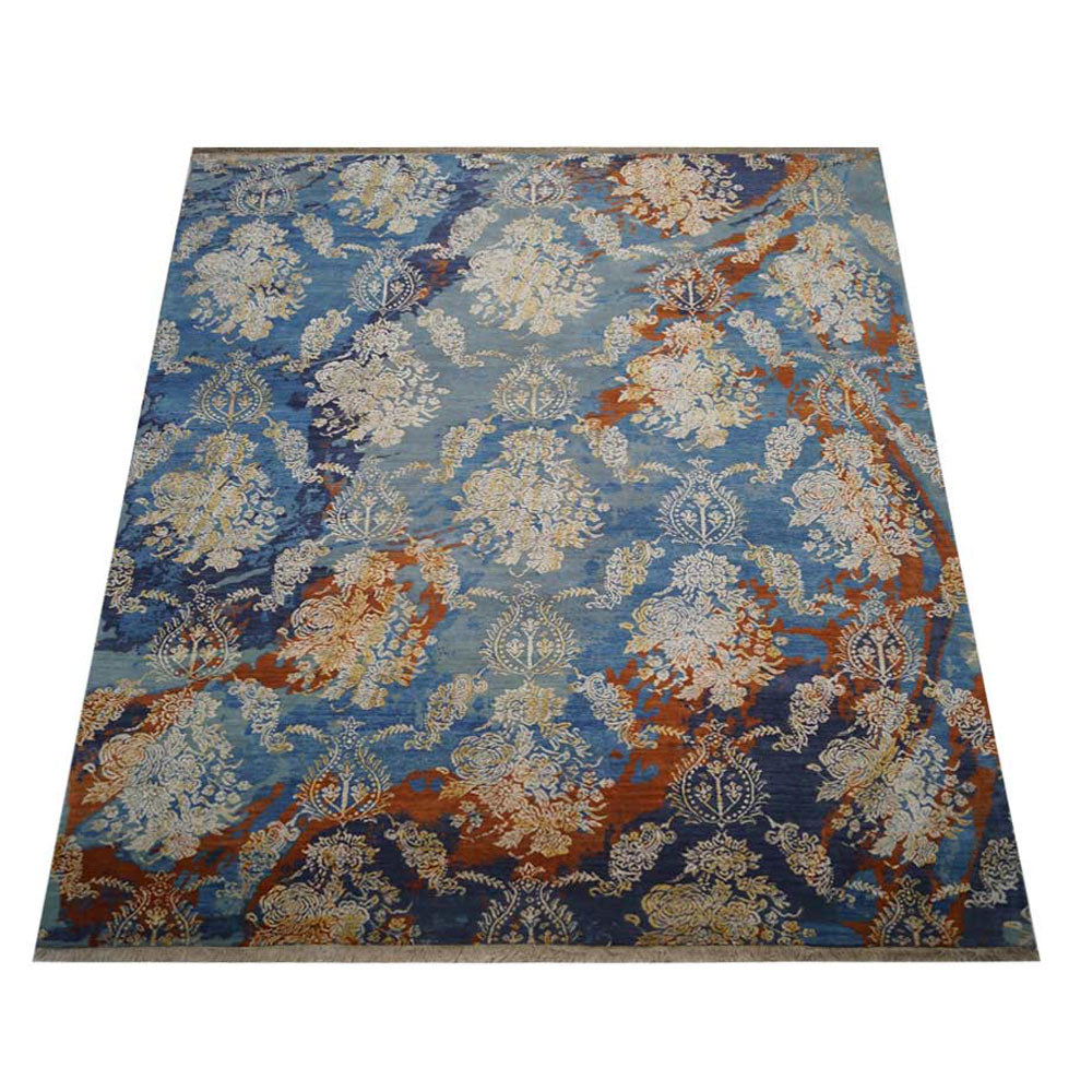 Noto Hand Knotted Persian Silk And Wool Area Rug