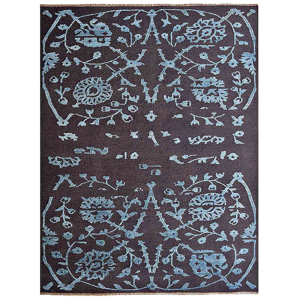 Milan Hand Knotted Sumak Silk And Wool Area Rug