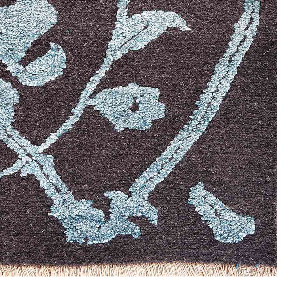 Milan Hand Knotted Sumak Silk And Wool Area Rug