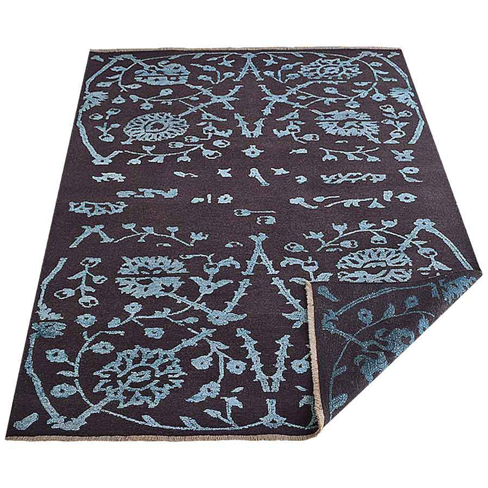 Milan Hand Knotted Sumak Silk And Wool Area Rug