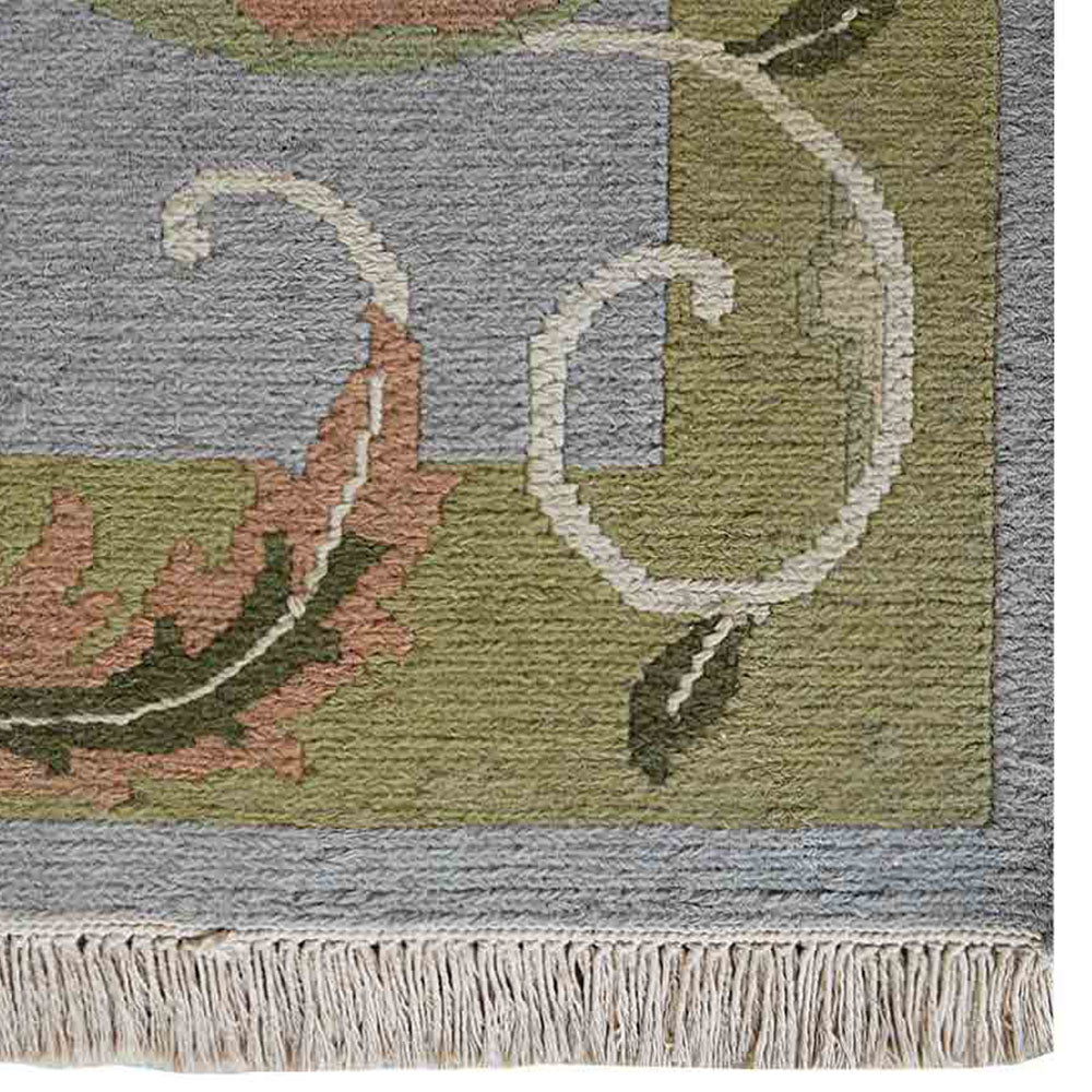 Ila Hand Knotted Sumak Wool Area Rug