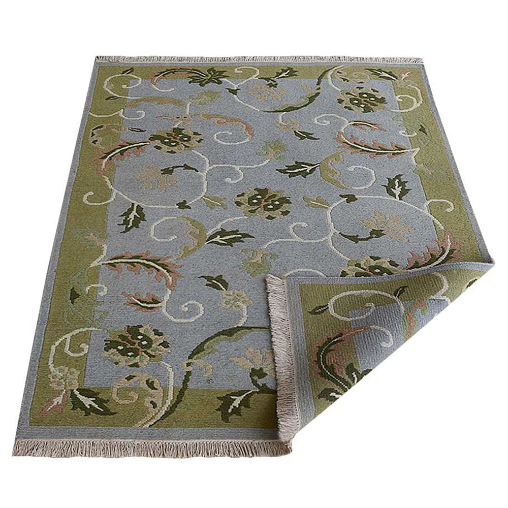 Ila Hand Knotted Sumak Wool Area Rug