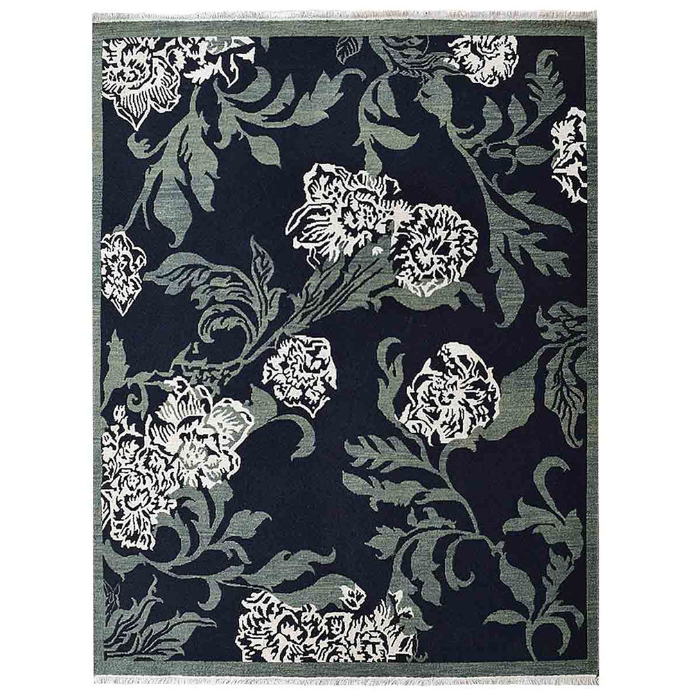 Divit Hand Knotted Sumak Wool Area Rug