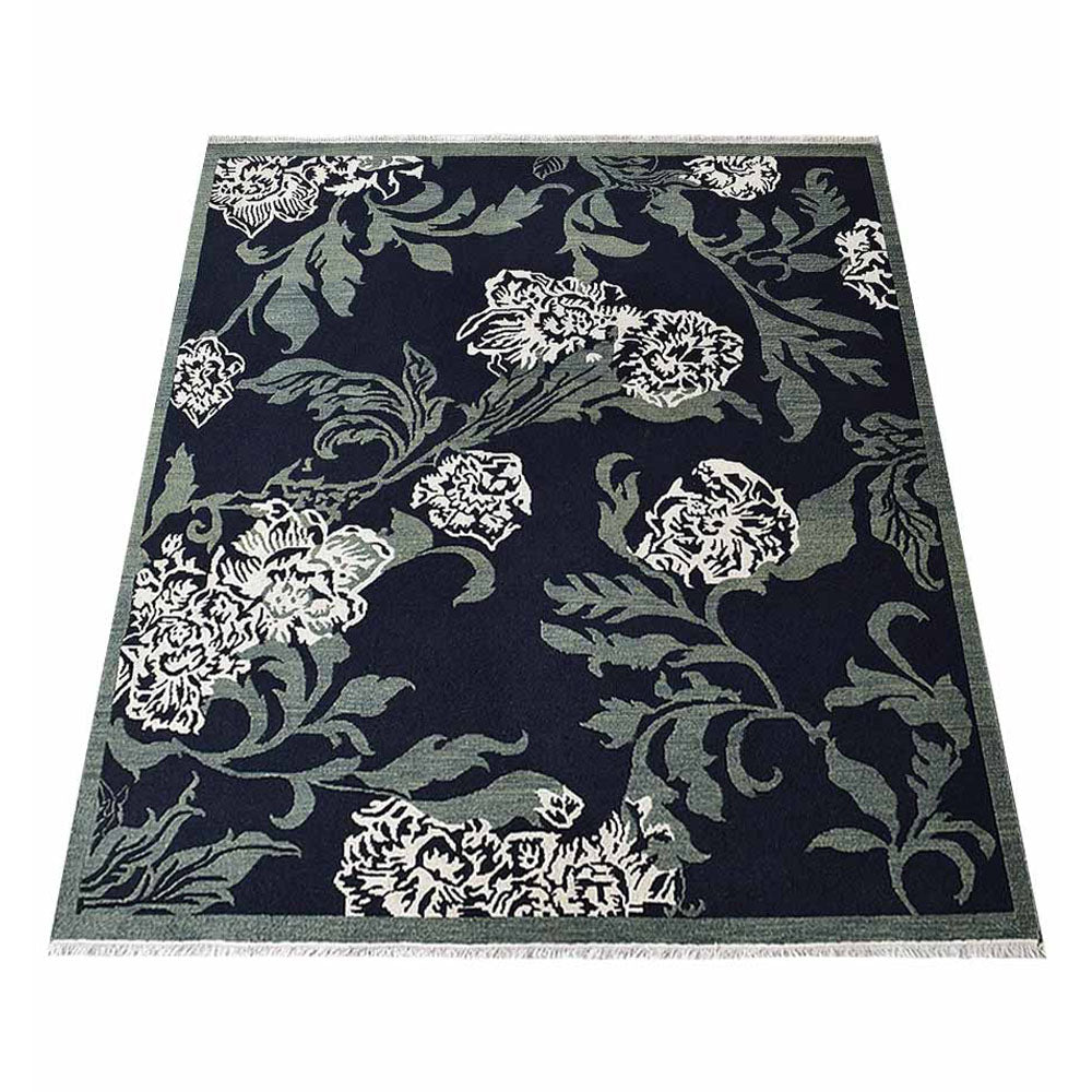 Divit Hand Knotted Sumak Wool Area Rug