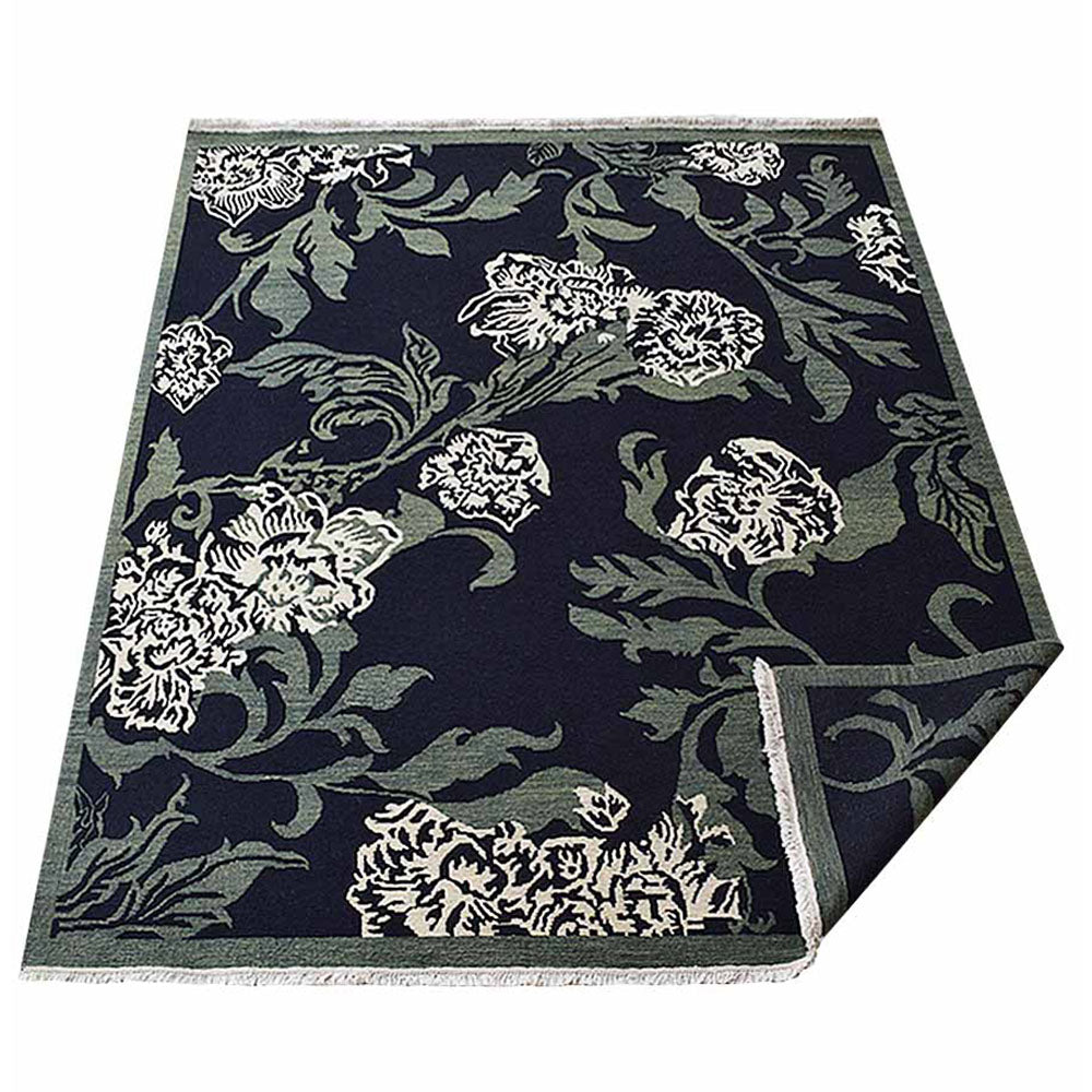 Divit Hand Knotted Sumak Wool Area Rug