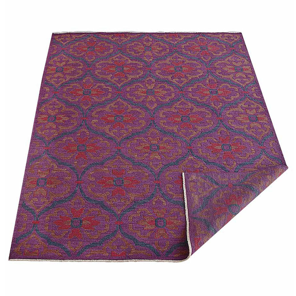 Zarir Hand Knotted Sumak Wool Area Rug