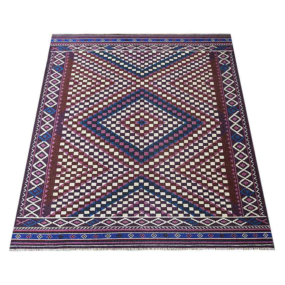 Hand Knotted Sumak Wool Area Rug Oriental Multicolor