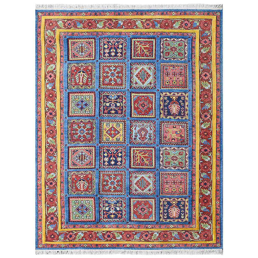 Kilkenny Hand Knotted Sumak Wool Area Rug