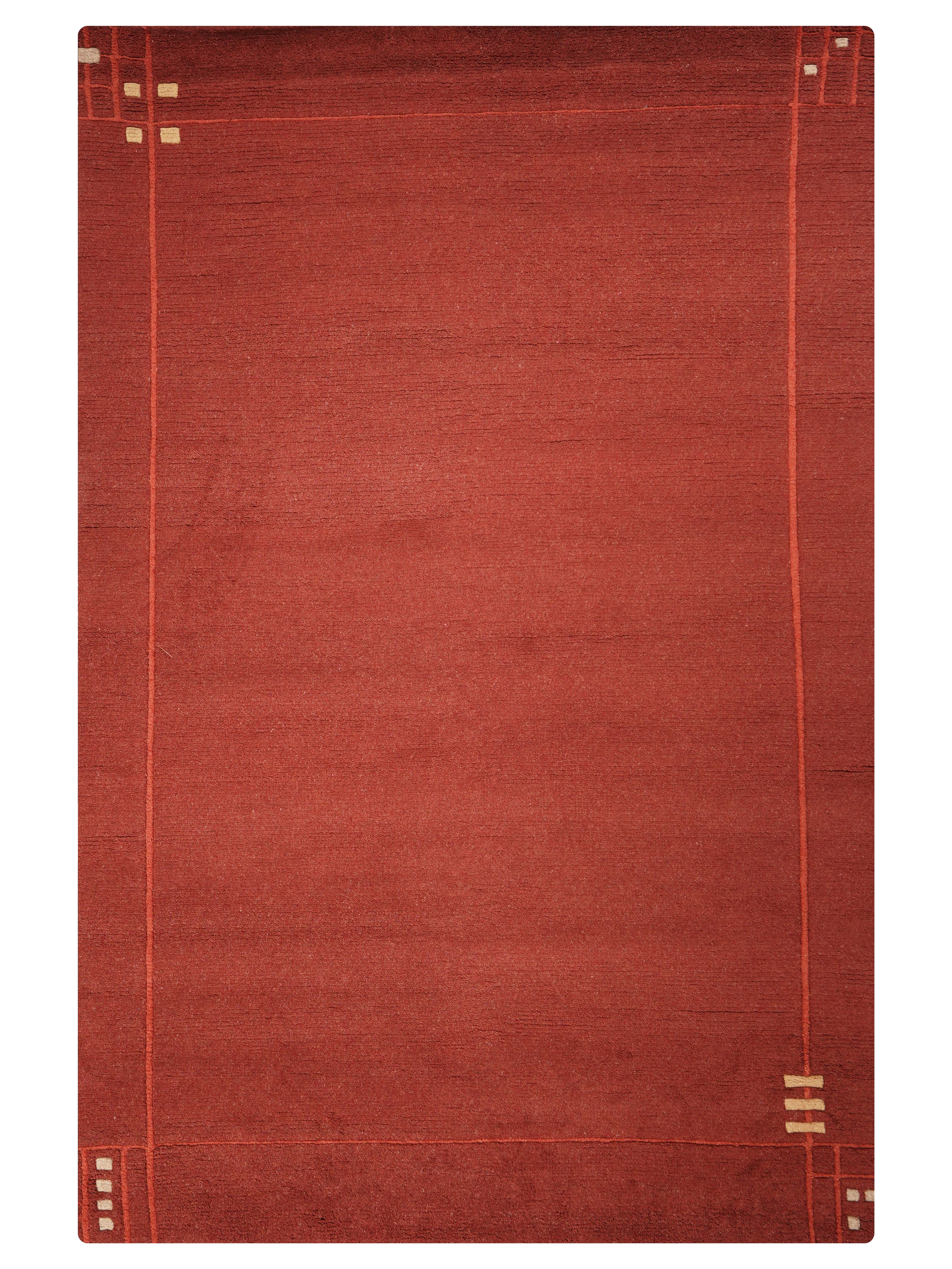 Frame Hand Knotted Tibbati Rug