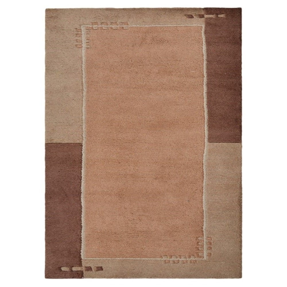 Leon Hand Knotted Tibbati Wool Area Rug