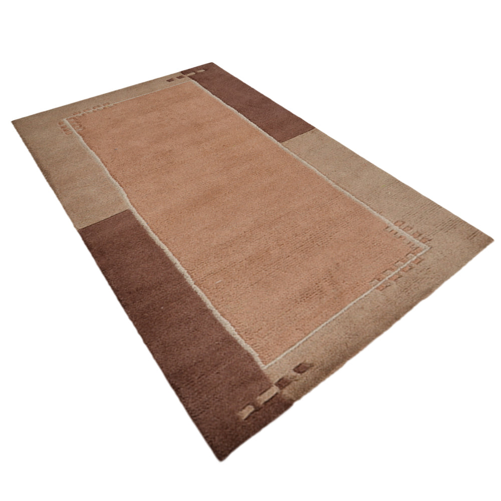 Leon Hand Knotted Tibbati Wool Area Rug