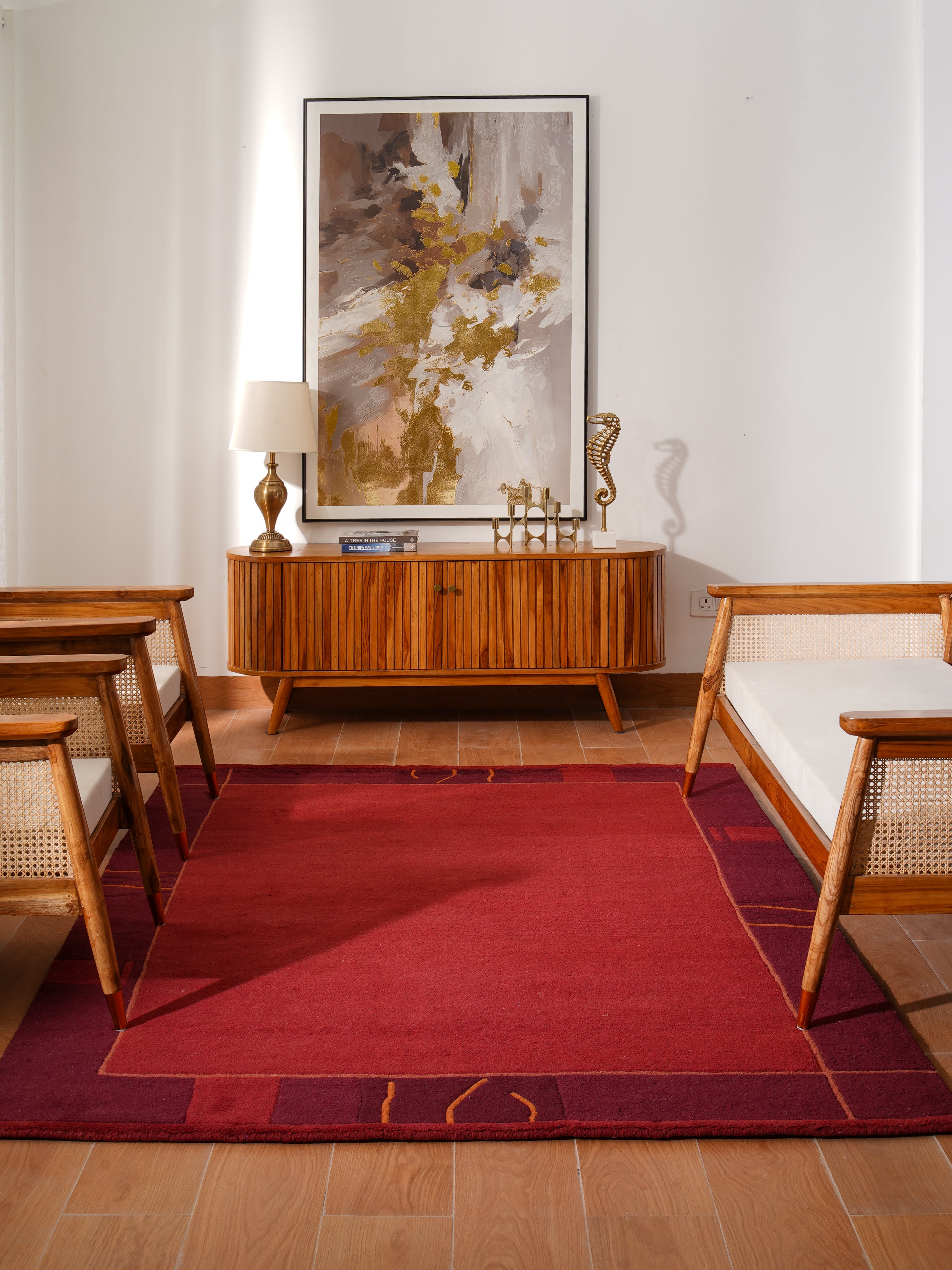 Iris Hand Knotted Tibbati Wool Rug