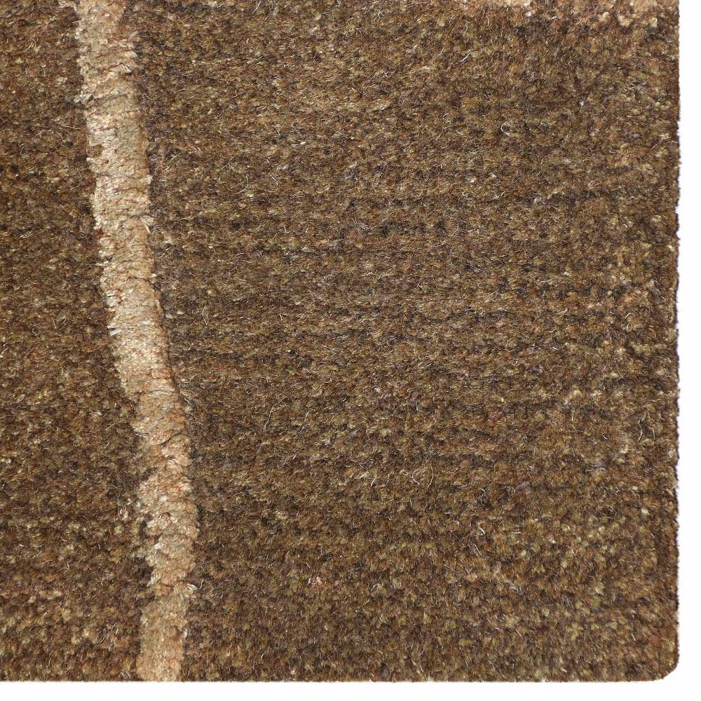 Camel Brown Hand Tufted Wool Rug - BBH HOMES LLC
