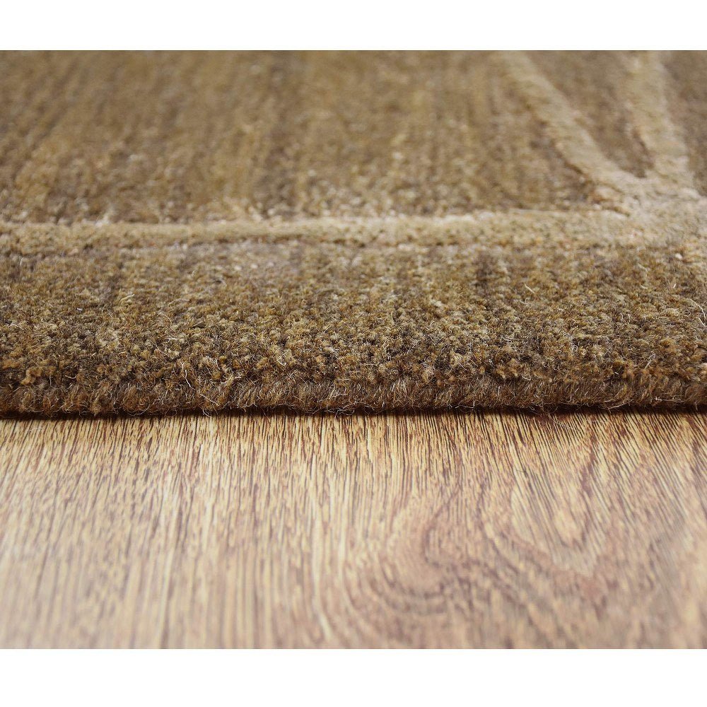 Camel Brown Hand Tufted Wool Rug - BBH HOMES LLC