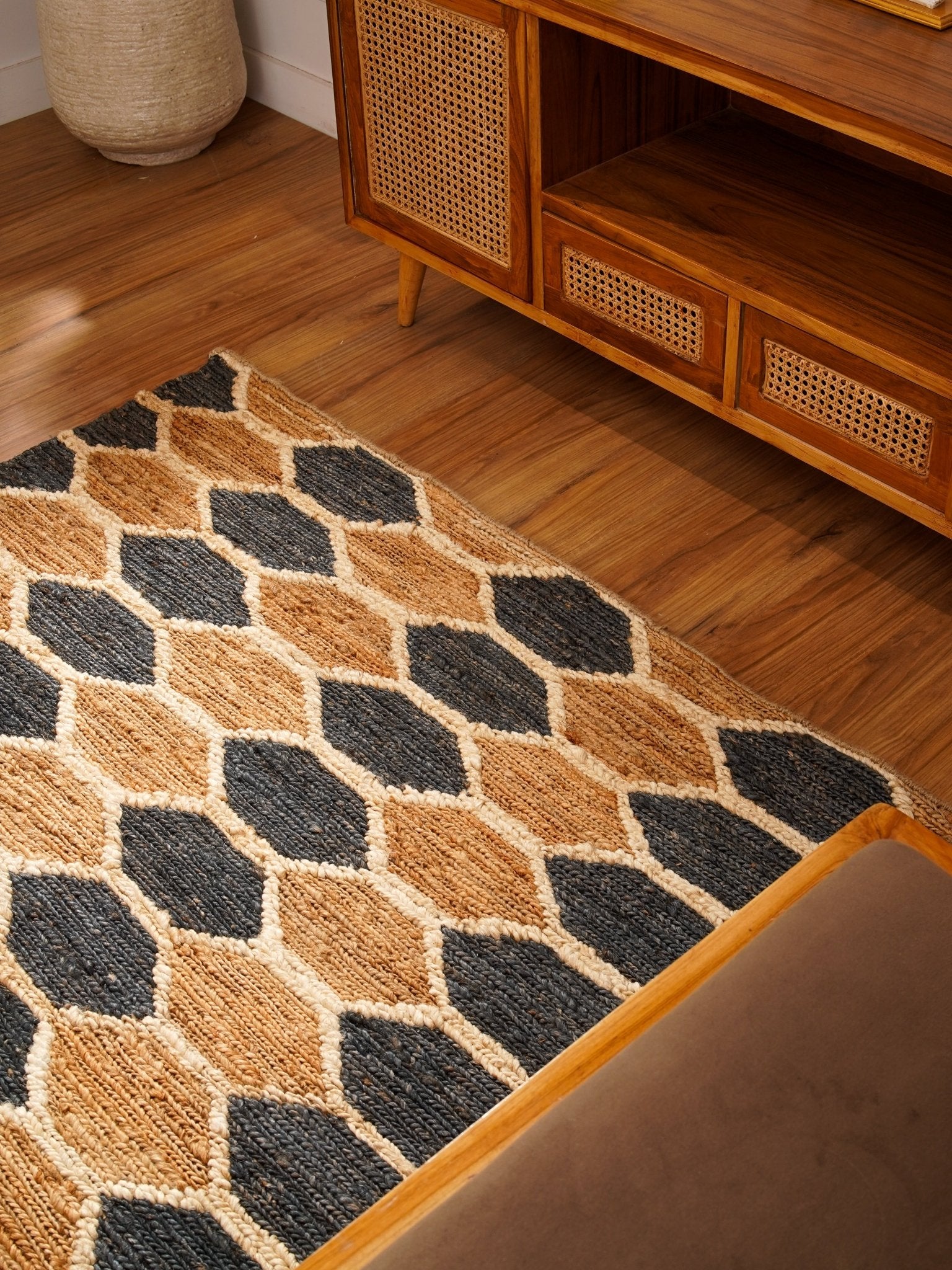 Cesenatico Hand Knotted Sumak Jute Area Rug - BBH HOMES LLC