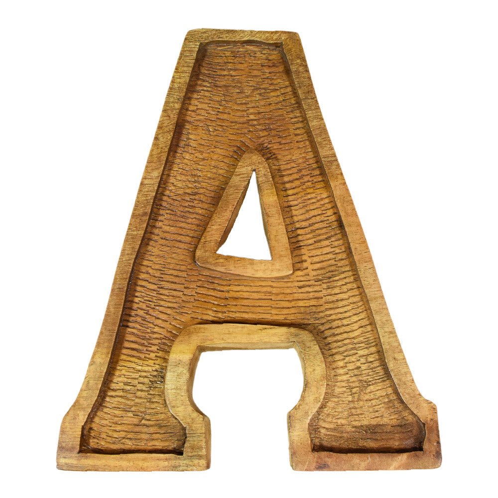 Classic Grain - Finished Mango Wood Alphabet & Number Blocks - BBH HOMES LLC