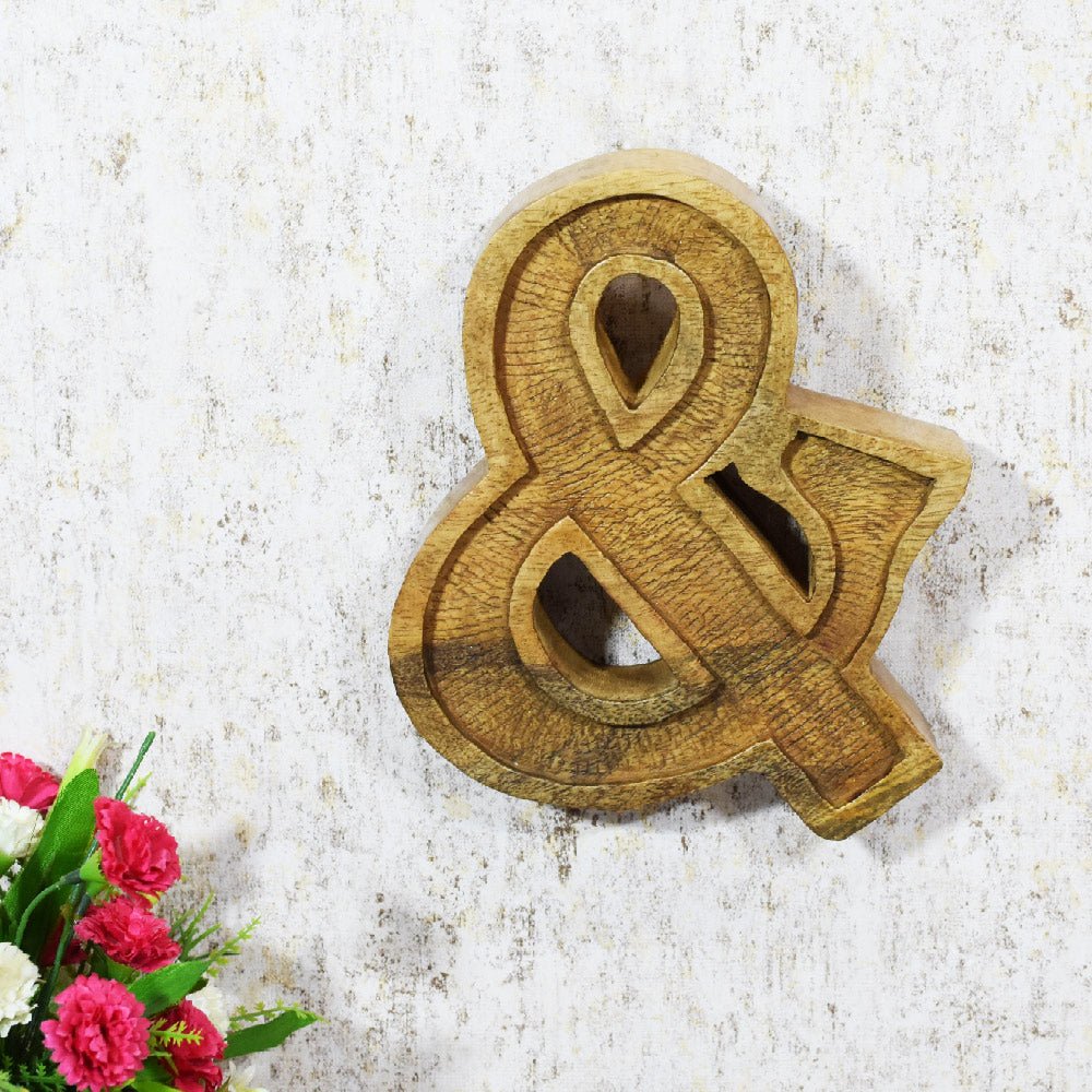 Classic Grain - Finished Mango Wood Alphabet & Number Blocks - BBH HOMES LLC