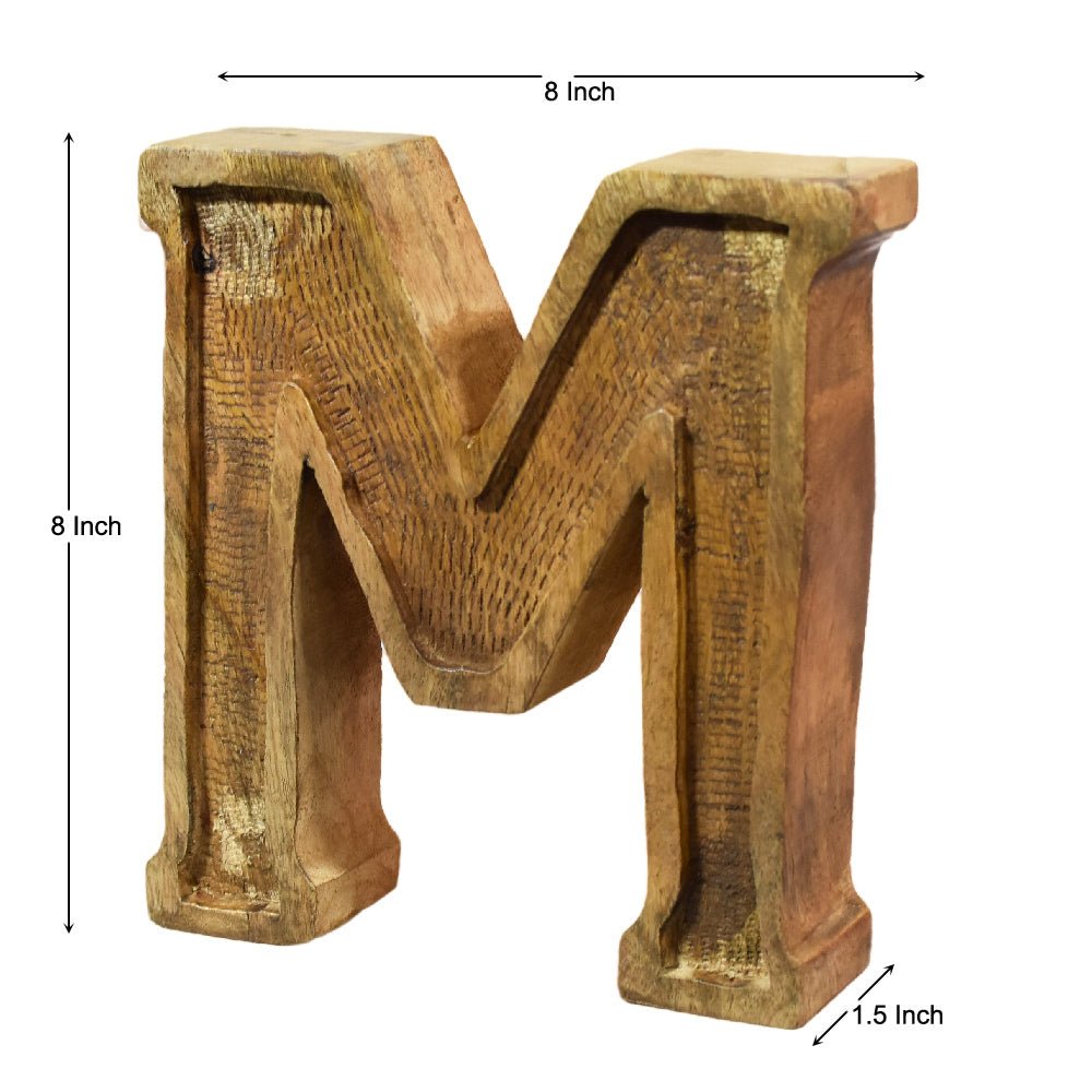 Classic Grain - Finished Mango Wood Alphabet & Number Blocks - BBH HOMES LLC