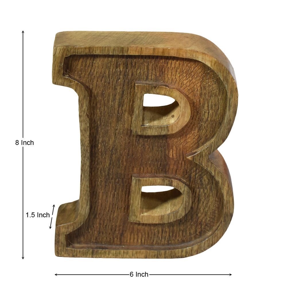 Classic Grain - Finished Mango Wood Alphabet & Number Blocks - BBH HOMES LLC