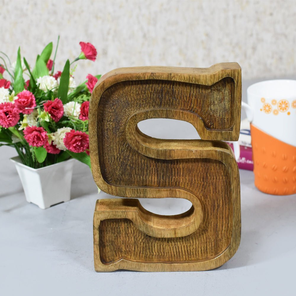 Classic Grain - Finished Mango Wood Alphabet & Number Blocks - BBH HOMES LLC
