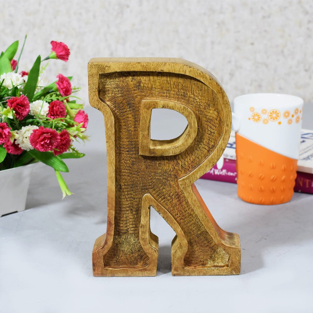 Classic Grain - Finished Mango Wood Alphabet & Number Blocks - BBH HOMES LLC