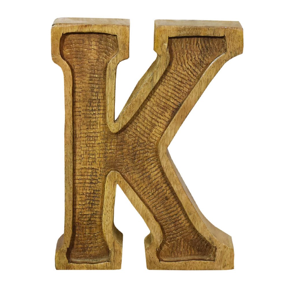 Classic Grain - Finished Mango Wood Alphabet & Number Blocks - BBH HOMES LLC