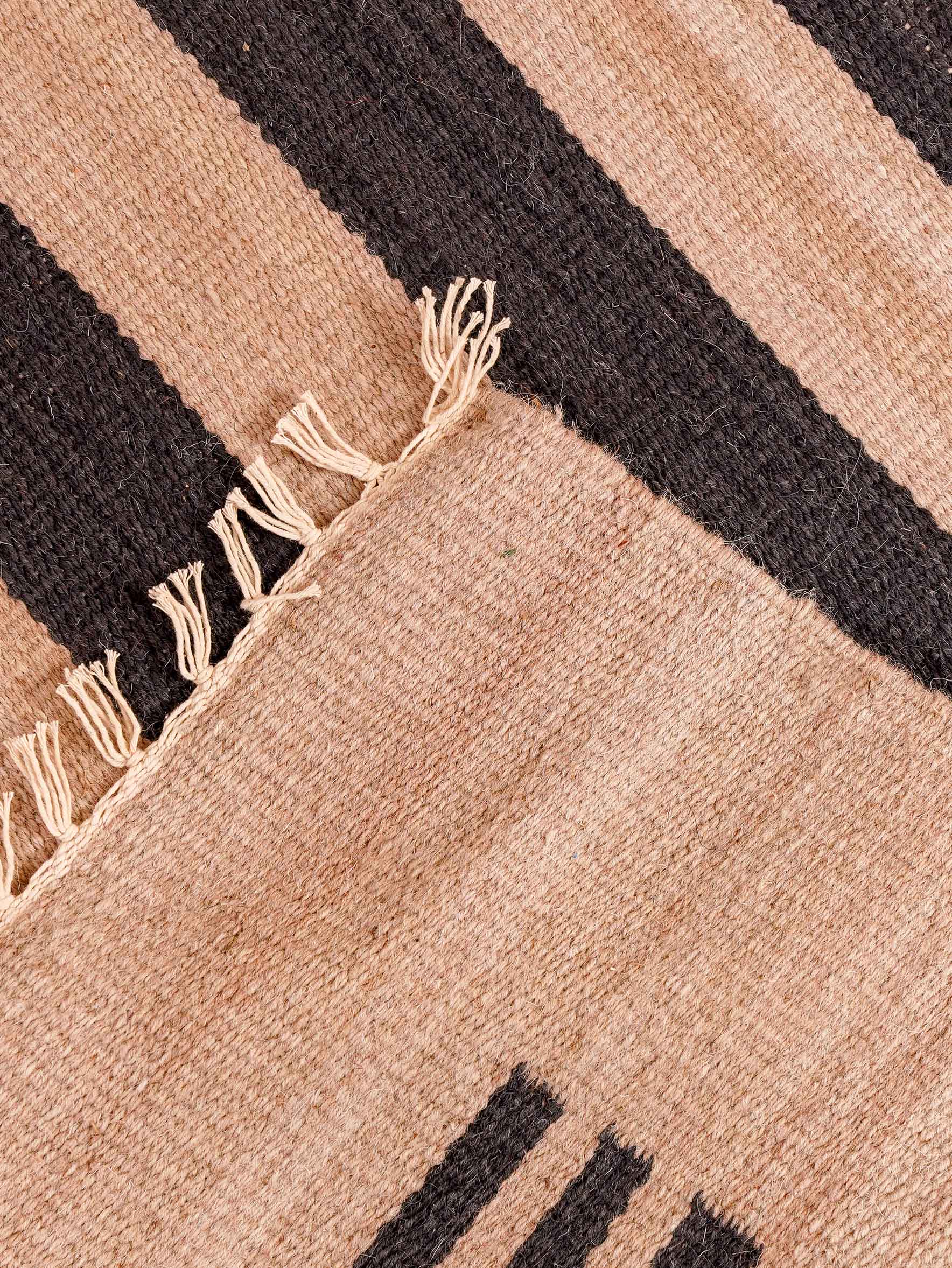 Parallel Flat Weave Kilim Wool Rug