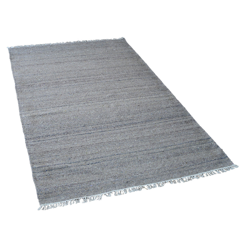 Solid Hand Woven Flat Weave Skittles Kilim Rug