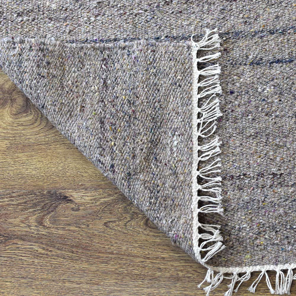 Solid Hand Woven Flat Weave Skittles Kilim Rug