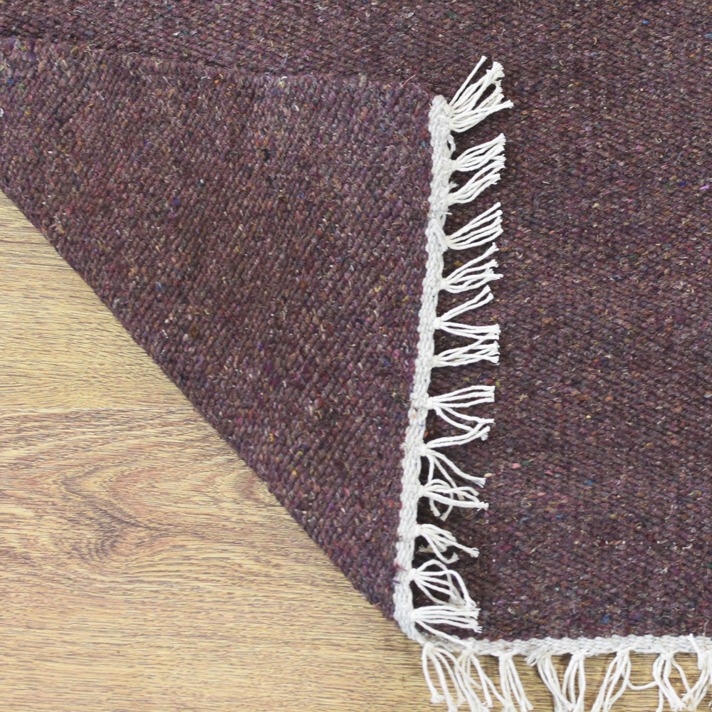 Solid Hand Woven Flat Weave Skittles Kilim Rug
