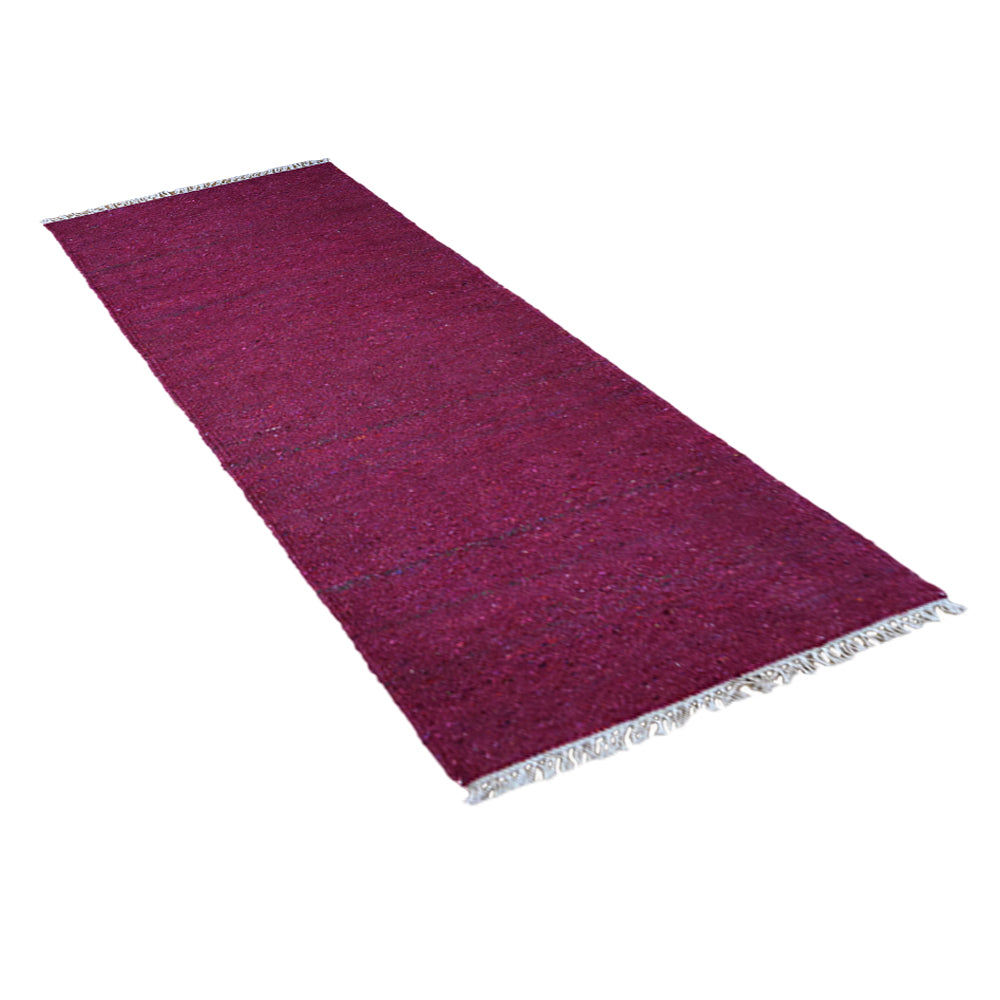 Solid Hand Woven Flat Weave Skittles Kilim Rug