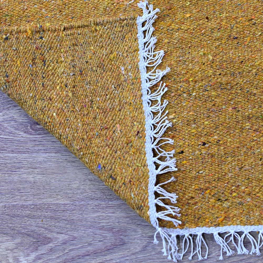 Solid Hand Woven Flat Weave Skittles Kilim Rug