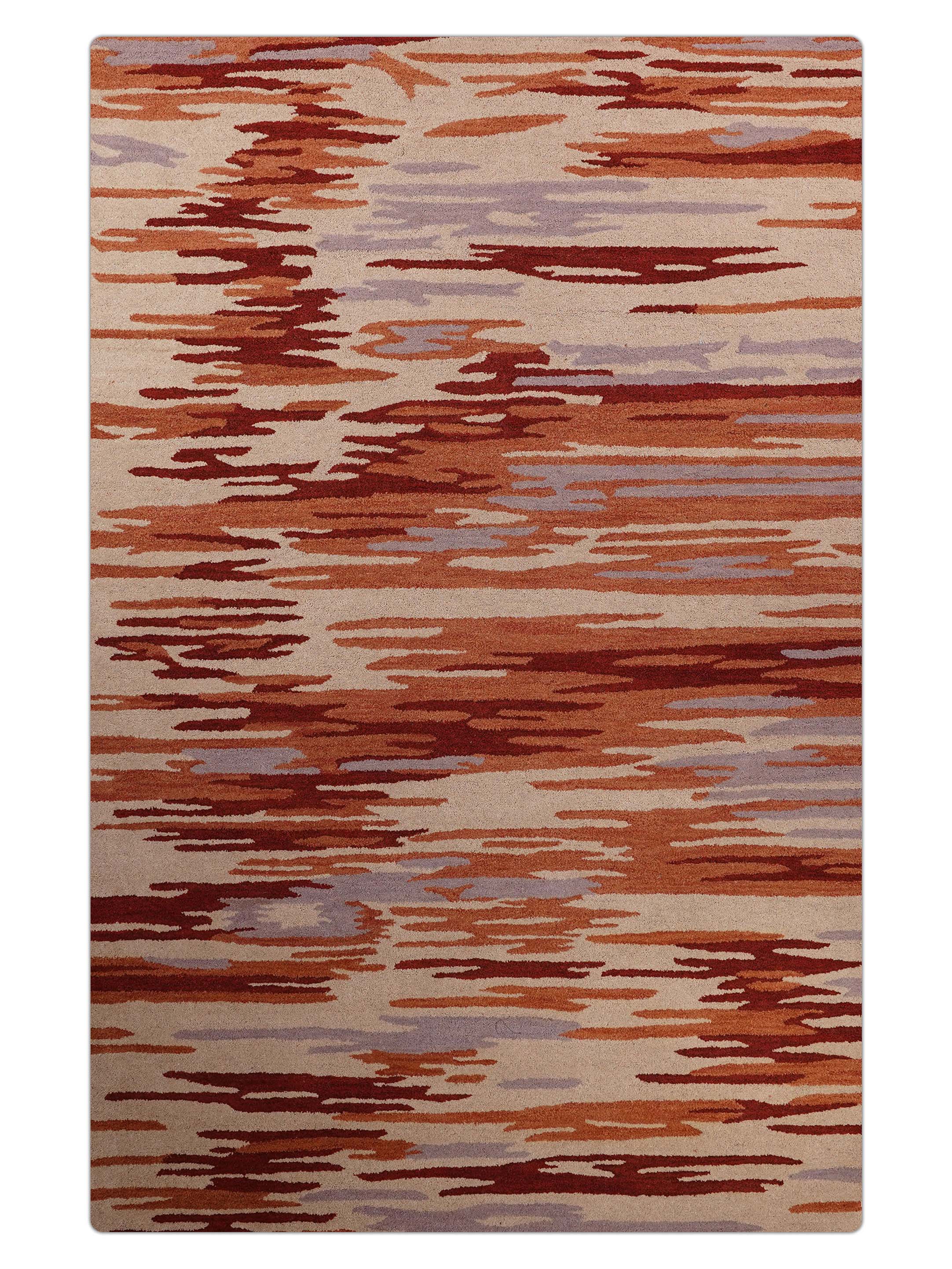 Vibrato Hand Tufted Abstract Wool Area Rug