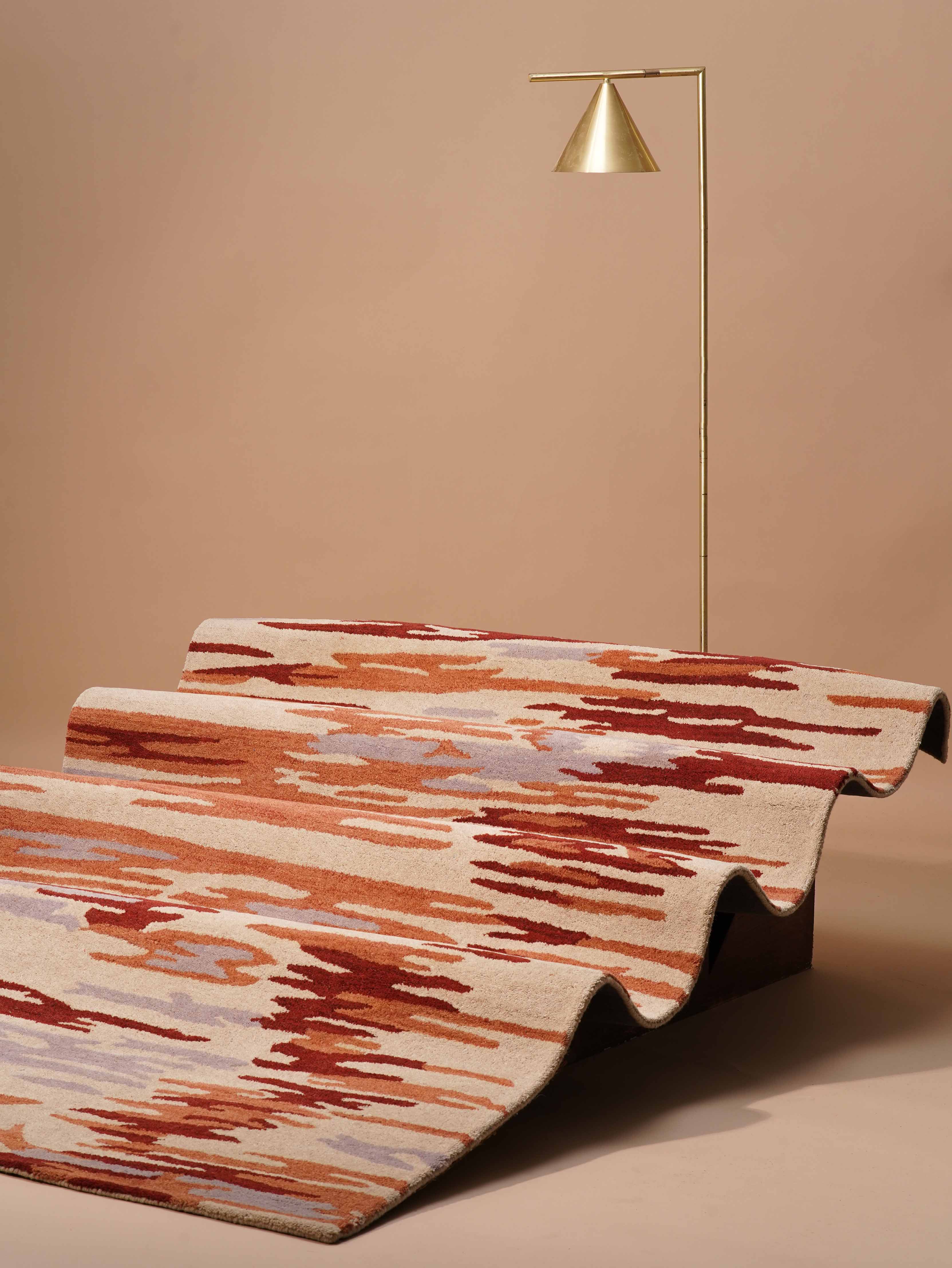 Vibrato Hand Tufted Abstract Wool Area Rug
