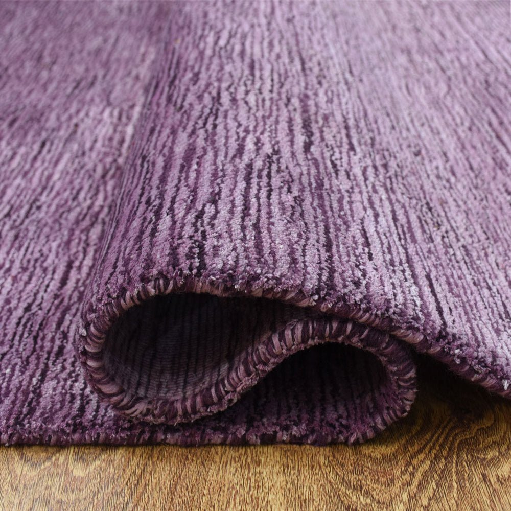 Dual Tone Hand Knotted Wool & Silk Rug - BBH HOMES LLC