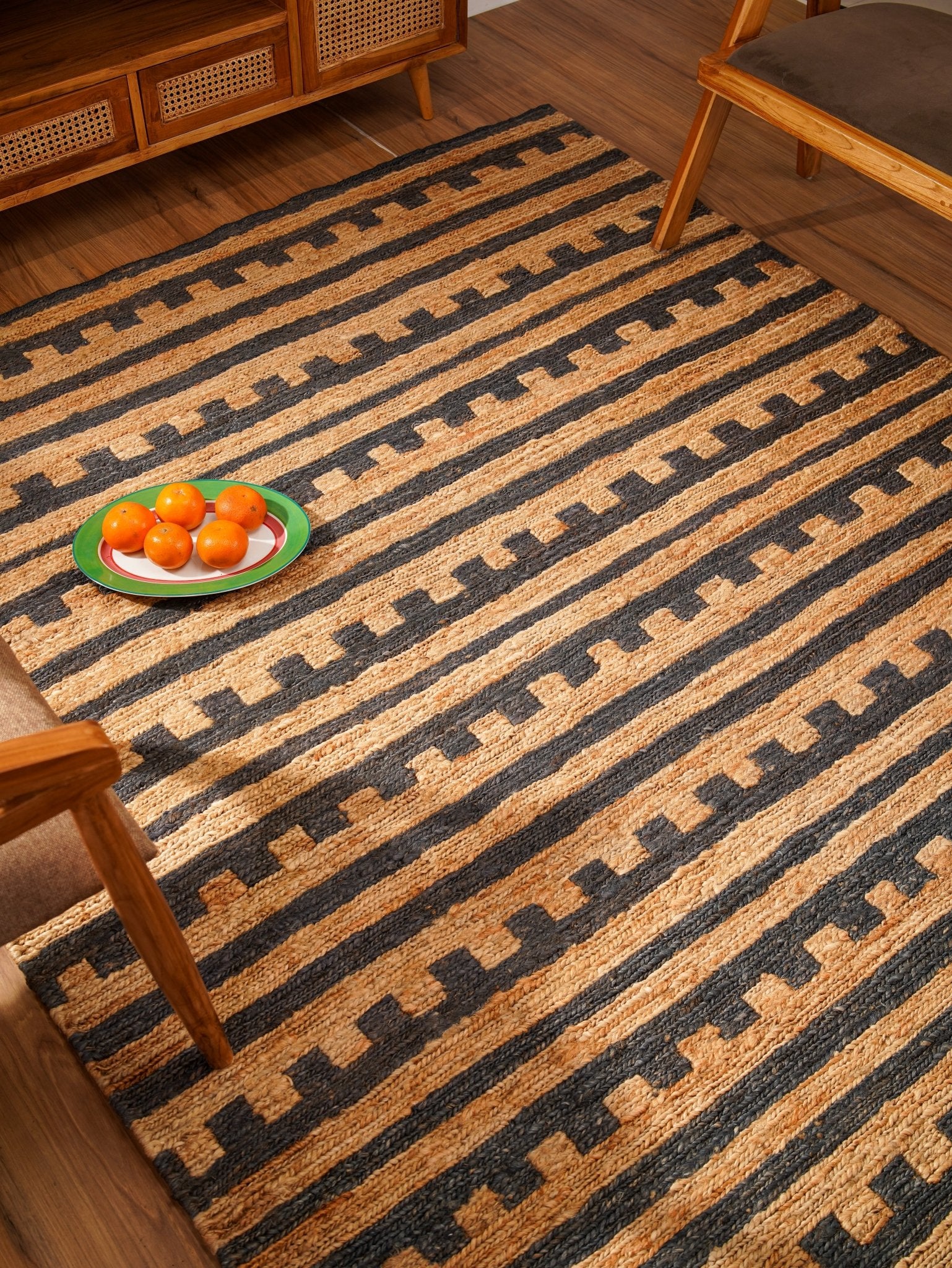 Earthline Hand Knotted Sumak Jute Area Rug - BBH HOMES LLC