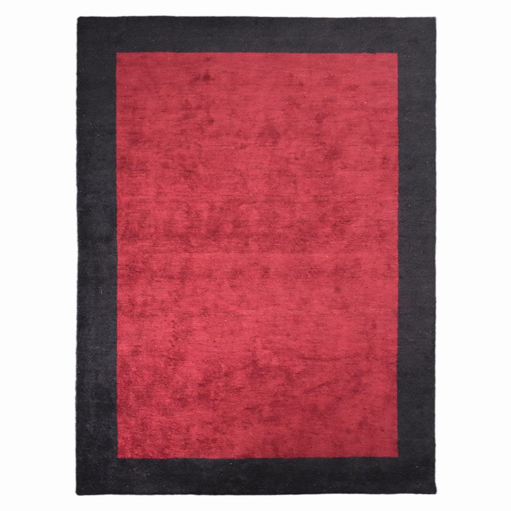Frame Hand Knotted Silk & Wool Area Rug - BBH HOMES LLC