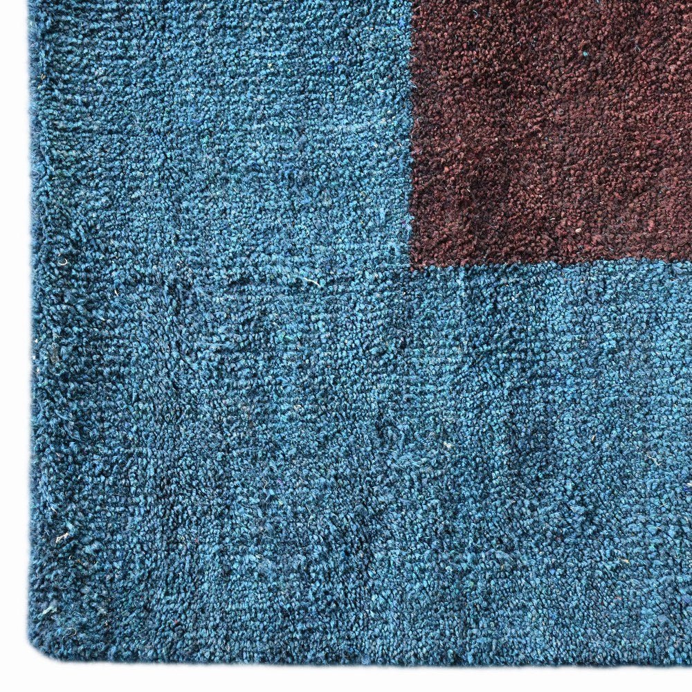 Frame Hand Knotted Silk & Wool Area Rug - BBH HOMES LLC