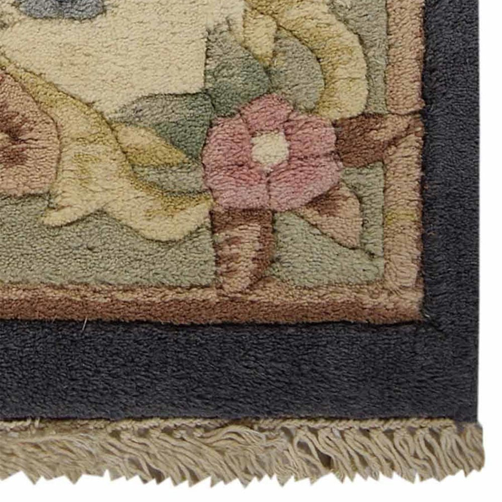 Hand Knotted Aras Wool Area Rug Oriental Light Blue - BBH HOMES LLC