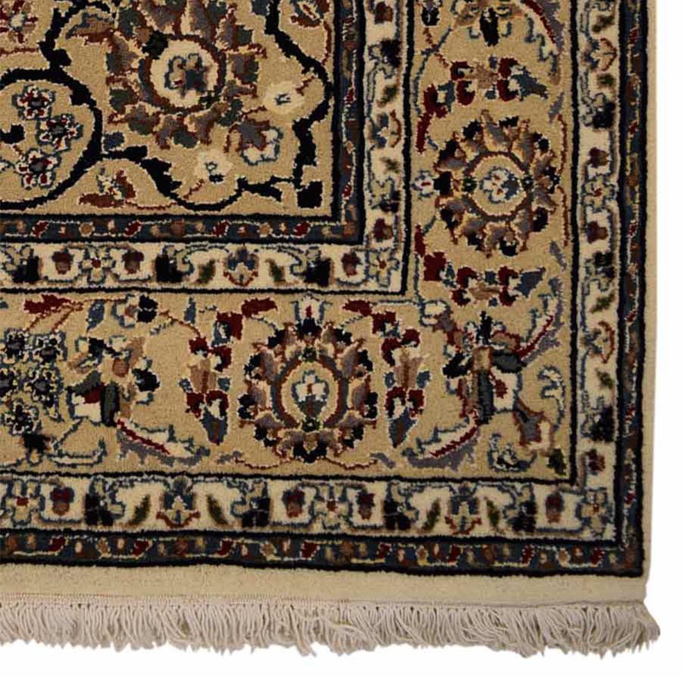 Hand Knotted Isfahan Wool Area Rug Oriental Cream - BBH HOMES LLC