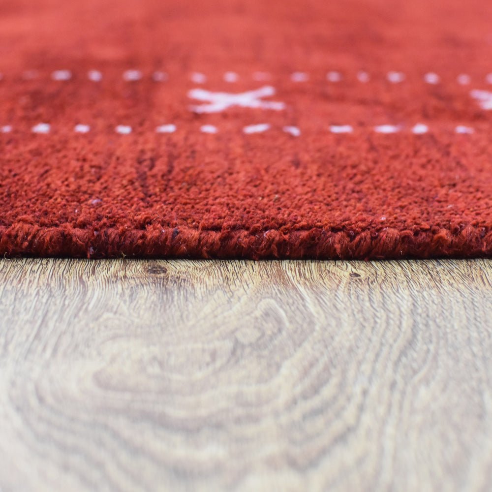 Hand Knotted Loom Silk Area Rug Contemporary Orange - BBH HOMES LLC