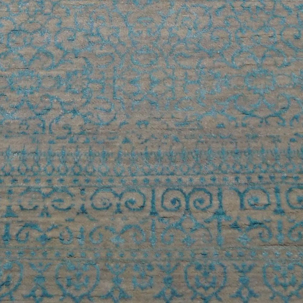 Hand Knotted Persian Wool And Viscose Area Rug Oriental Multicolor - BBH HOMES LLC