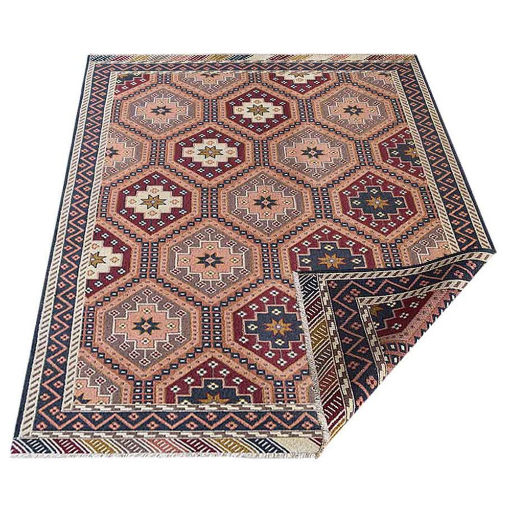 Hand Knotted Sumak Wool Area Rug Oriental Multicolor - BBH HOMES LLC