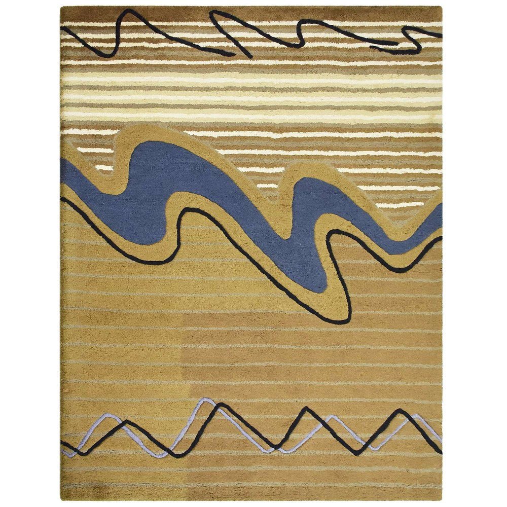 Hand Tufted Wool Area Rug Contemporary Multicolor - BBH HOMES LLC