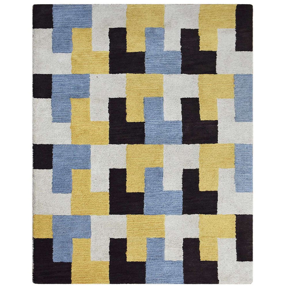 Hand Tufted Wool Area Rug Contemporary Multicolor - BBH HOMES LLC