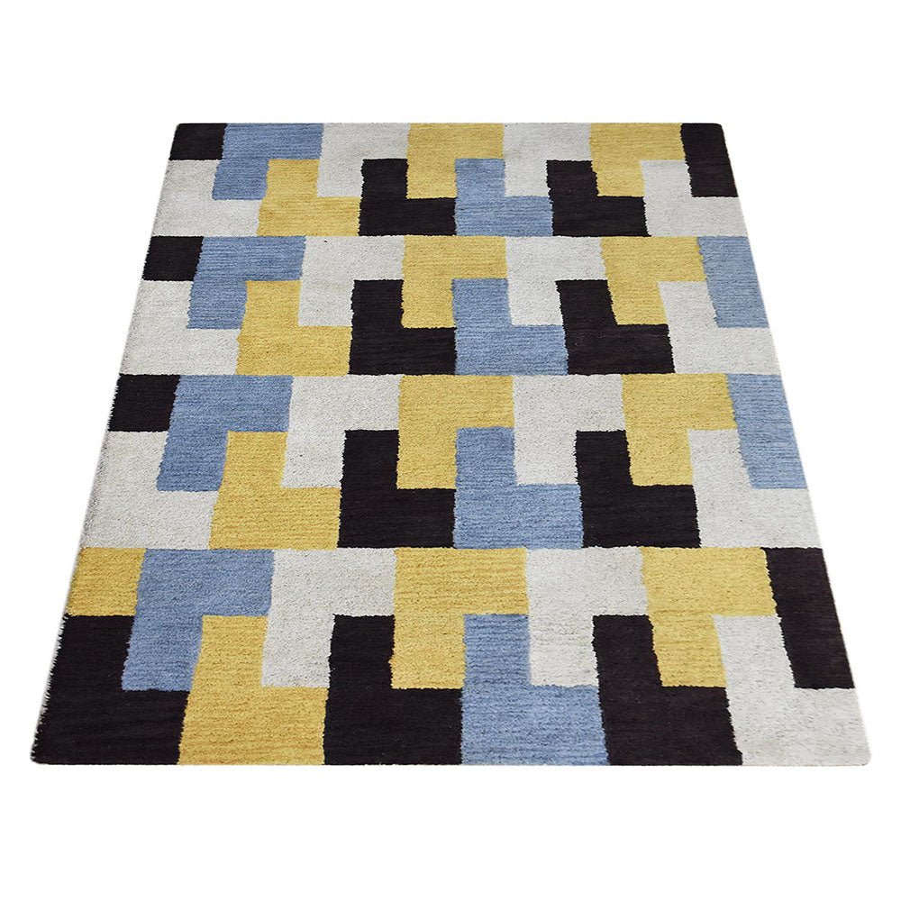 Hand Tufted Wool Area Rug Contemporary Multicolor - BBH HOMES LLC