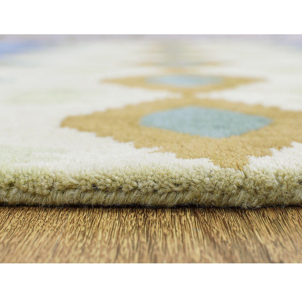 Hand Tufted Wool Area Rug Geometric Multicolor - BBH HOMES LLC