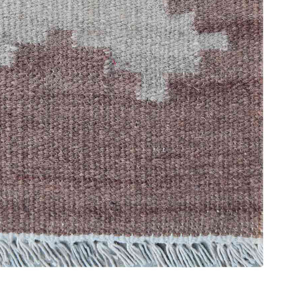 Hand Woven Flat Weave Kilim Wool Area Rug Contemporary Multicolor - BBH HOMES LLC